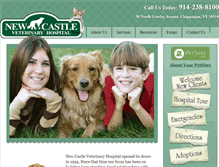 Tablet Screenshot of newcastlevet.com